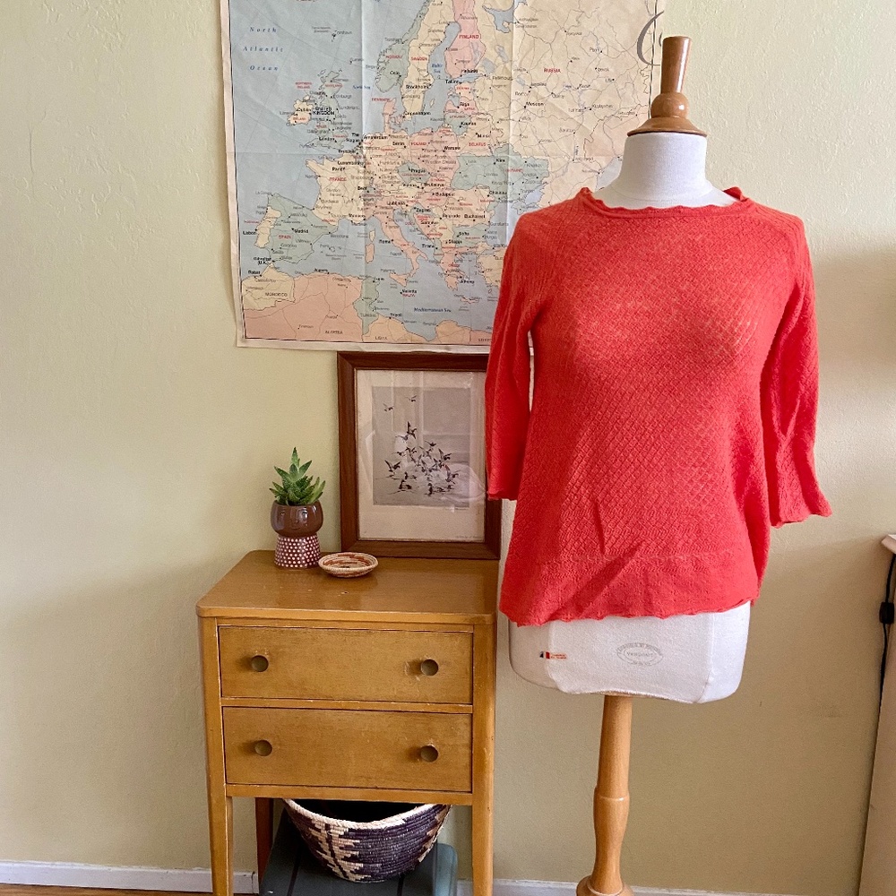 Anthropologie Coral Sweater by Moth